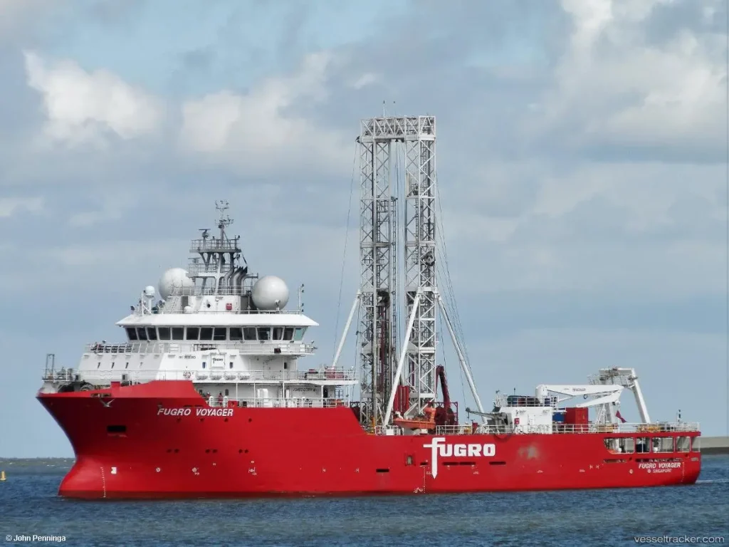 fugro voyager, a geotechnical research vessel